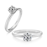 Brilliant Cut Diamond Solitaire Engagement Ring - Dracakis Jewellers